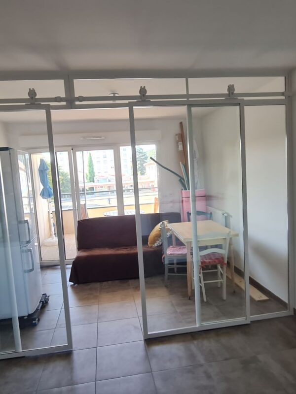 Verriere acier coulissante sur mesure